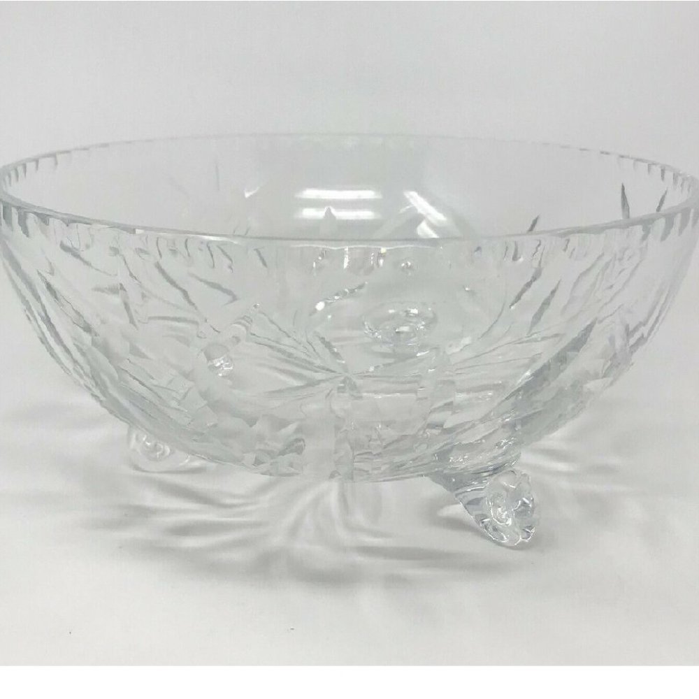 Vintage Bohemian Style Glass Fruit Bowl